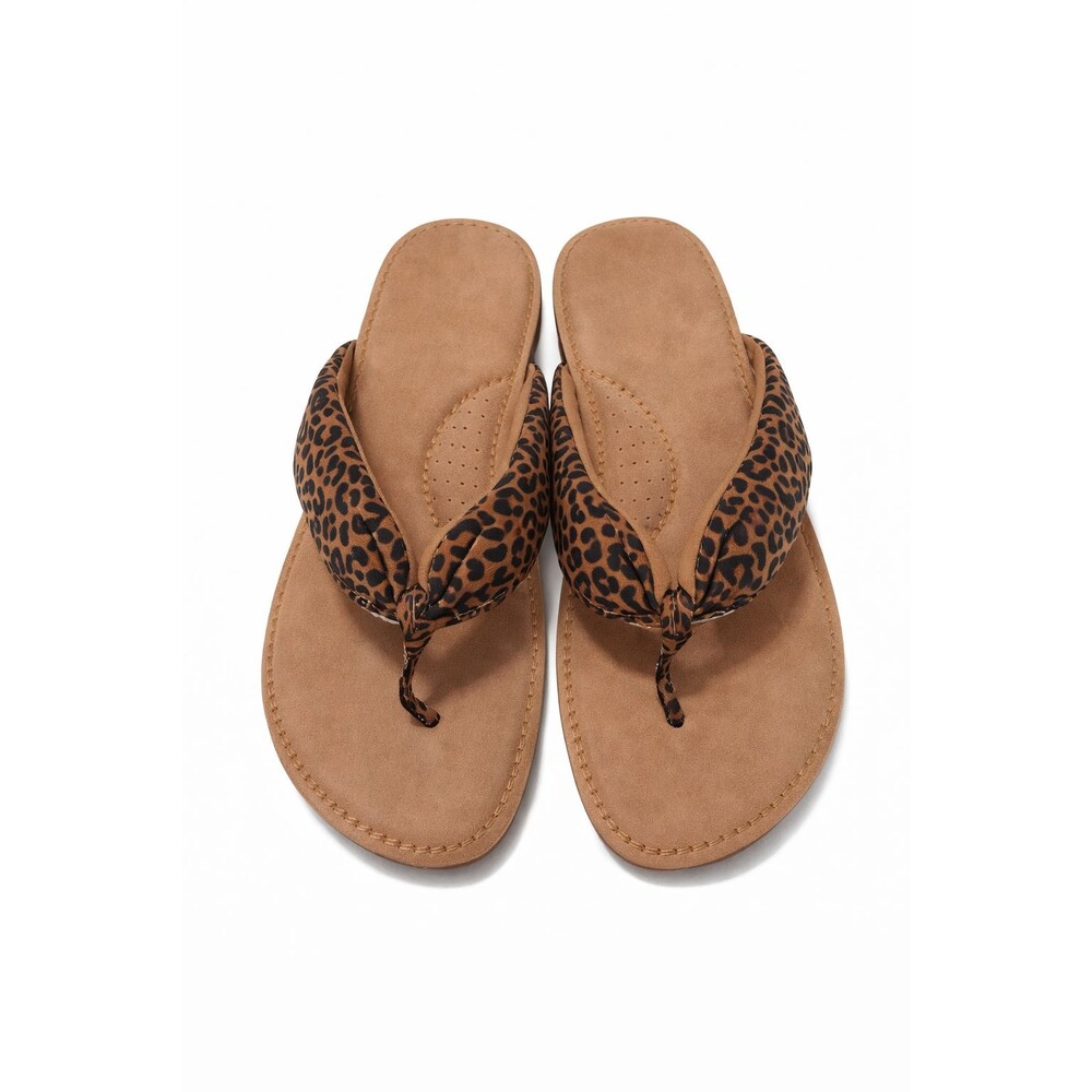 Cliffs by White Mountain Women’s Sandals – Leopard Knot Strap – Size 10M